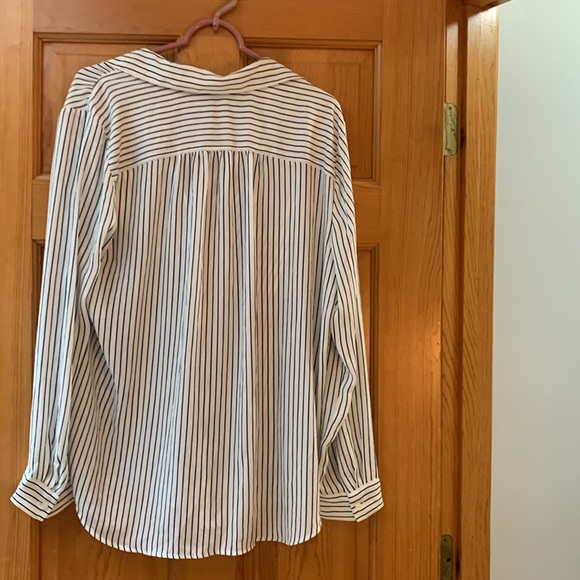 Ann Taylor Striped Blouse - Size L - Picture 3 of 3